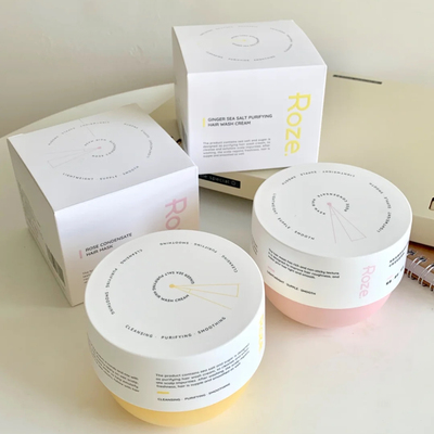 油头本命洗护~R家薄荷/生姜海盐净澈柔洗发膏220g玫瑰发膜护发素