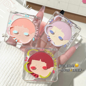 哇这也太少女心了吧！直戳心巴~少女心事腮红双色修容哑光眼影盘
