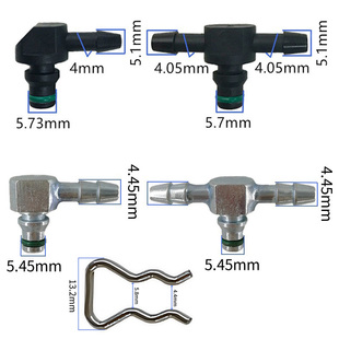 適用于博世哈弗H3H5H9五十鈴路虎噴油器回油管二三通高壓共軌插頭