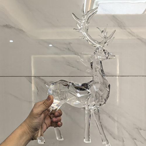 仿水晶高档鹿生日乔迁新居礼品