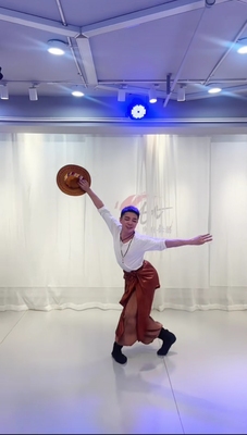 舞蹈道具帽子山情歌民族舞舞台表演出专用藏族帽子西部牛仔帽礼帽