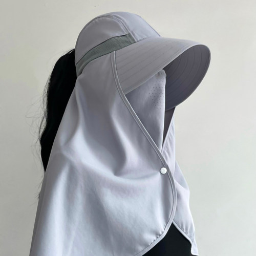 雪林鹿遮阳帽户外休闲女夏带披肩