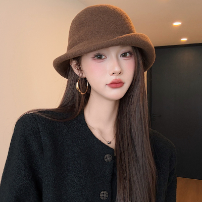 法式复古羊毛礼帽女秋冬高级感