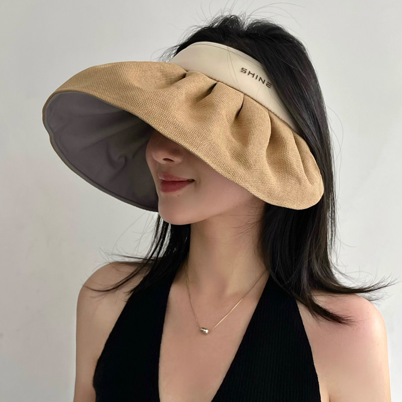 雪林鹿遮阳帽户外休闲女夏大檐图片