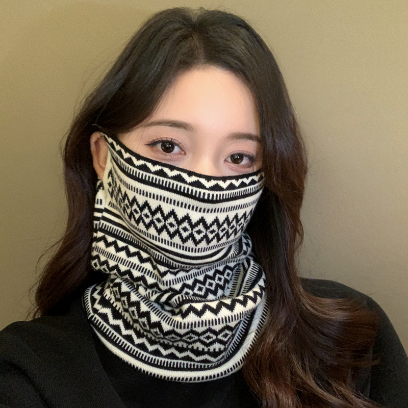护颈秋冬季小围巾雪林鹿面罩