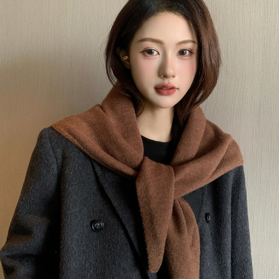 针织三角巾围脖女韩版百搭保暖