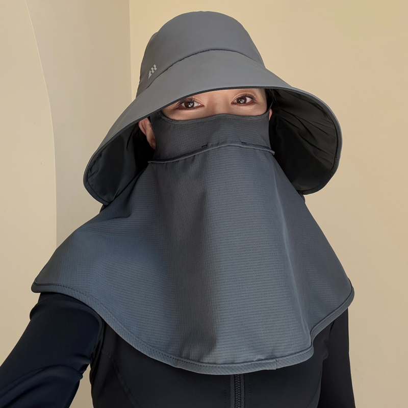 遮全脸防晒面罩帽子女夏季户外