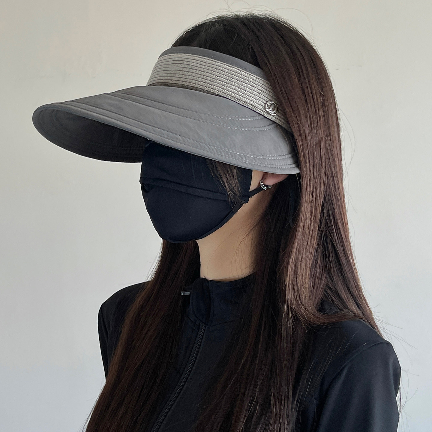 夏季可折叠防晒遮阳空顶帽子女图片