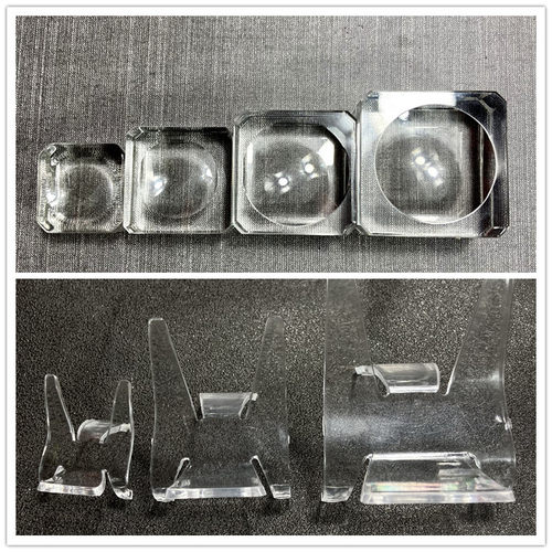水晶球方形玻璃底座椅子手机摆件