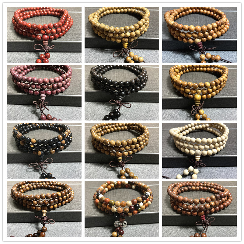 檀木多宝各种佛珠子108多圈