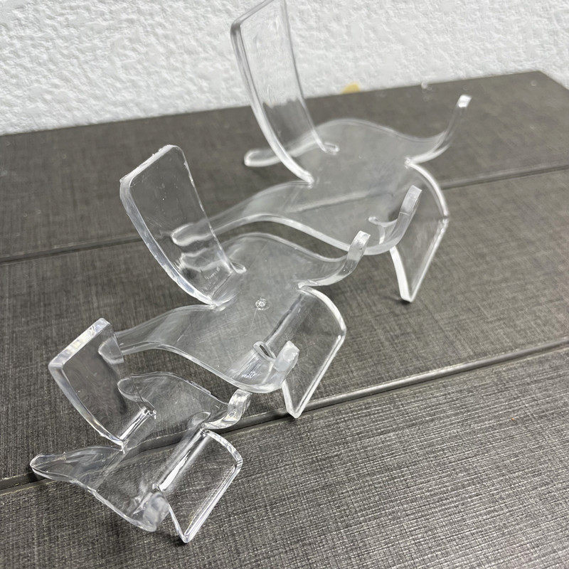 首饰展示架 亚克力饰品椅子形珠宝手机摆件托盘水晶吊坠挂件展示