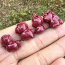 朱砂紫金砂高含量生肖马小挂坠通孔卡通马手链吊坠配件diy饰品