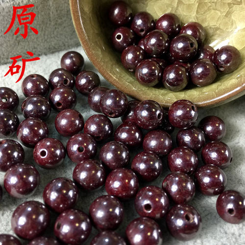 还原砂diy朱砂原石手串散珠