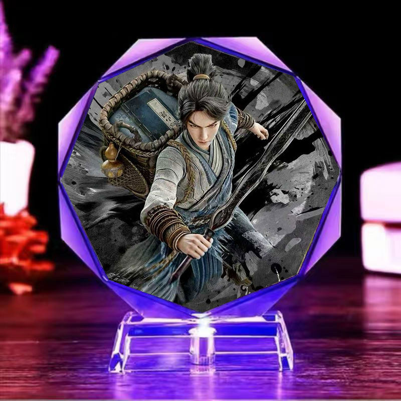 剑来陈平安摆件手办玻璃发光模型图片