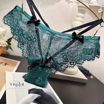 无痕蕾丝内裤女士性感中低腰