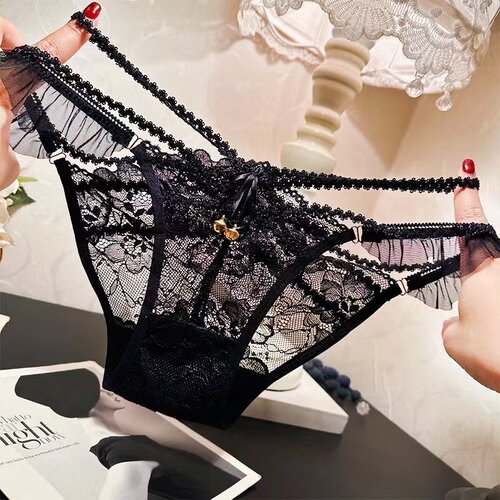 时尚铃铛轻奢蕾丝内裤女士性感
