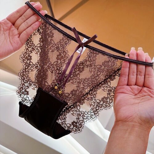 轻奢立体绣花蕾丝内裤女士性感