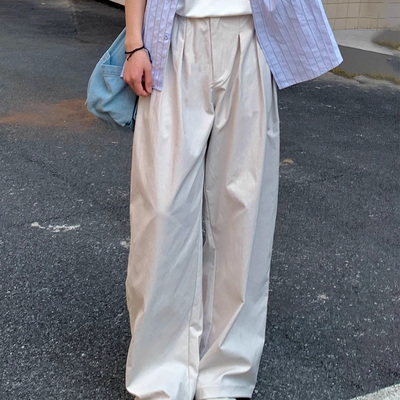 ▲、松紧腰阔腿裤男生春夏、▲