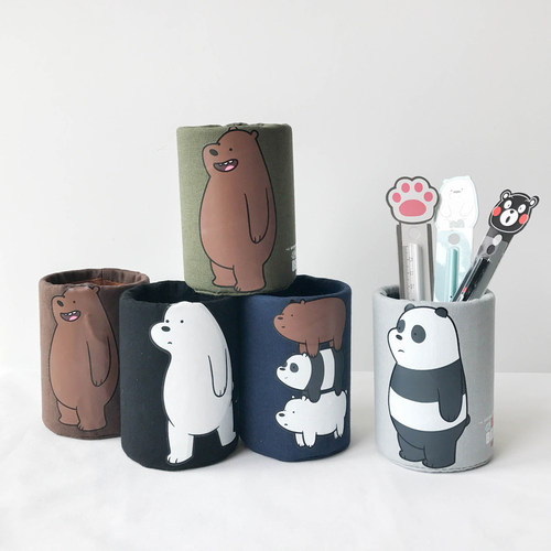 创意时尚韩版多功能卡通布笔筒
