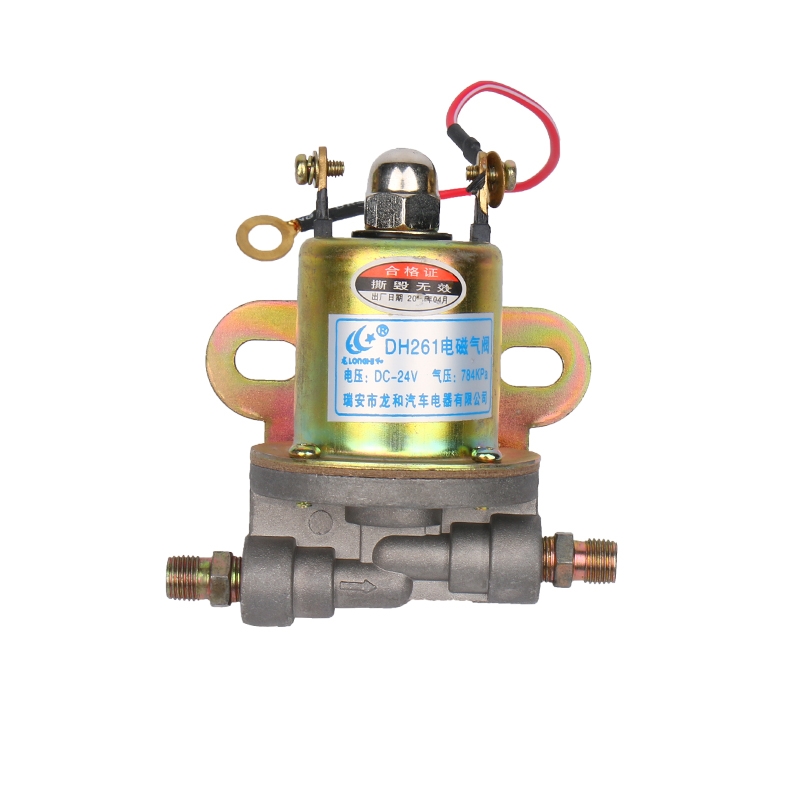 货车251电磁气阀开关12V 24v纯铜排气制动 熄火气喇叭261 刹车阀