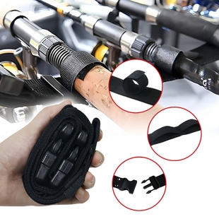 汽车车顶车载鱼竿架支架顶棚座椅魔术贴固定路亚钓鱼竿顶部收纳