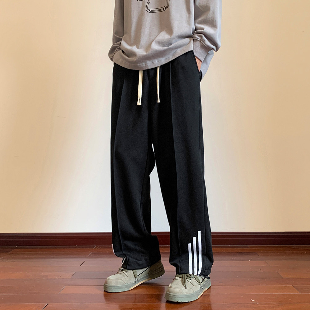 GENIOLAMODE美式潮牌直筒解构卫裤男士秋季青少年宽松运动休闲裤,男装休闲裤,星座223-3（原星座201-3）