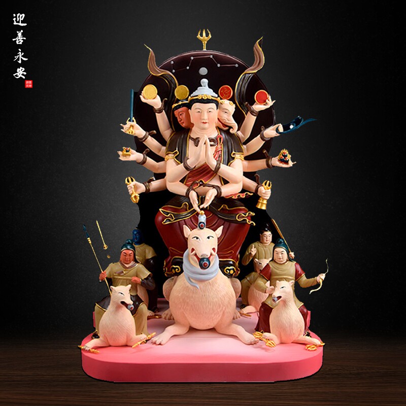 迎善永安荼吉尼天唐密佛像大全荼枳尼天东密日本家用摆件厂家定制