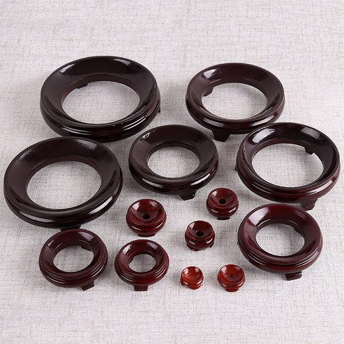 实木质天然葫芦底托葫