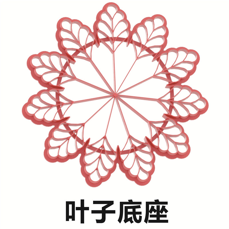 叶子底座模具底座花型饼干寿桃花馍馒头花样面食中式蛋糕家用商用