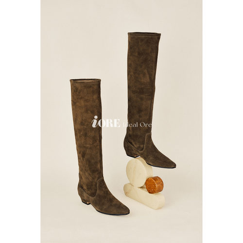 IORE理想矿石轻松随性矮跟及膝靴