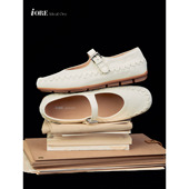 编织平底玛丽珍单鞋 IORE理想矿石设计师原创 一针一线间解构温柔