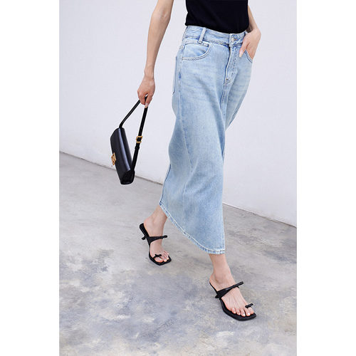 IORE蝴蝶结套指中跟穆勒鞋凉拖鞋