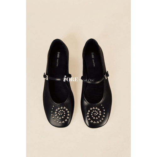 IORE理想矿石螺旋图形玛丽珍单鞋