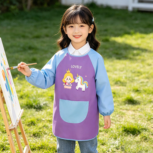 画画罩衣儿童幼儿园定制