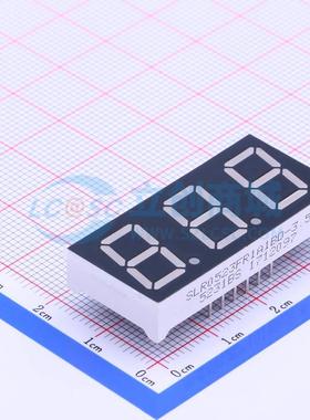 LED数码管 SLR0523FR1A1BD-3.5 插件 3位 红色 共阳极 电子元器件