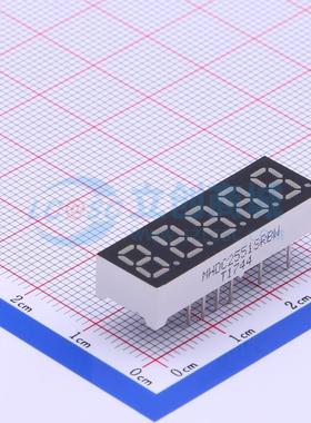 LED数码管 MHDC2551SRBW 插件 5位 30mmx10mmx6.1mm 红色 原装