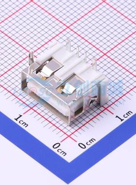 USB连接器 919-162A1012D10400 插件 A/F90度10 D款铜壳前两脚无