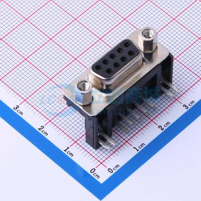 2301844-2 弯插 D-Sub 母 9P 弯插 D-Sub/VGA连接器
