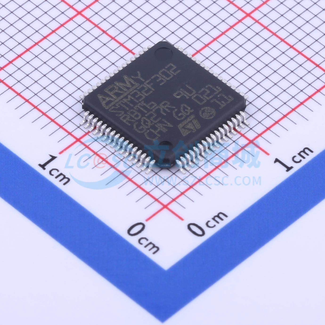 单片机(MCU/MPU/SOC) STM32F302RBT6 LQFP-64(10x10) 电子元器件