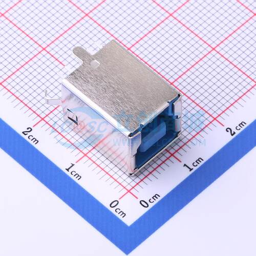 USB连接器 U-B-M9DD-W-2 插件 Type-B 直插 原装 电子元器件配单