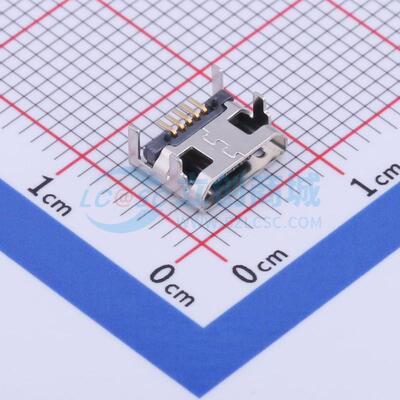 USB连接器 U-F-M5DD-W-2-SUS SMD Micro-B 卧贴 电子元器件配单