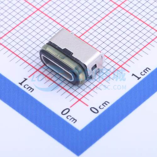 USB连接器 GT-USB-6008A SMD 防水MICRO 5pin IPX8,外壳四脚插板