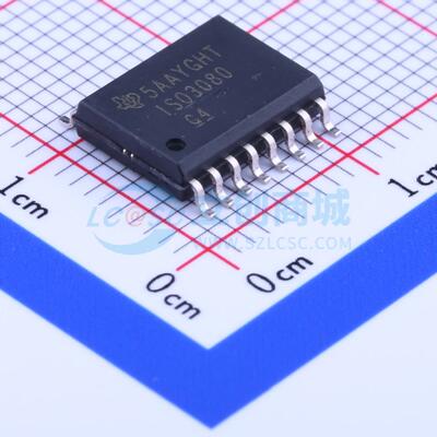 隔离式RS485/422收发器 ISO3080DWR SOIC-16-300mil 电子元器件