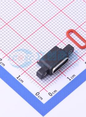 USB连接器 U262-061N-4BF713 SMD 3.1TYPE-C连接器 母座6P 防水带