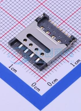 SIM卡连接器 SMO-1513-T SMD 翻盖式 MicroSIM卡 卡座 1.5mm 原装
