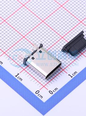 USB连接器 TYPEC-214-ARP14H105 插件 高导铜  H10.5 立插型 Type