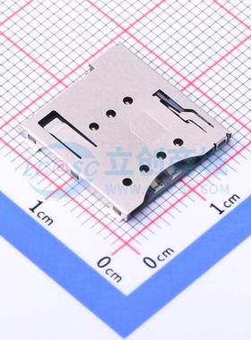 SIM卡连接器 K-DYX-011 SMD 6+1防呆 MicroSIM卡 1.5mm 原装正品