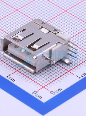 USB连接器 906-252A1012D10200 插件 AF侧插13.65有边铜PBT白胶90