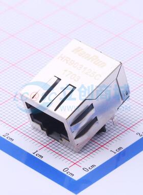 以太网连接器(RJ45 RJ11) HR903125C 插件 RJ45插座 1 电子元器件