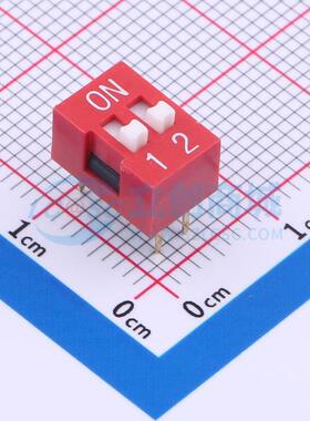拨码开关 DSWB02LHGETR - 2位 2.54mm